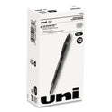 uni-ball AIR Porous Rollerball Pen, Medium 0.7 mm, Black Ink/Barrel, Dozen (1927631)