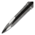 uni-ball AIR Porous Rollerball Pen, Medium 0.7 mm, Black Ink/Barrel, Dozen (1927631)