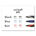 uni-ball AIR Porous Rollerball Pen, Medium 0.7 mm, Black Ink/Barrel, Dozen (1927631)