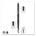 uni-ball AIR Porous Rollerball Pen, Medium 0.7 mm, Black Ink/Barrel, Dozen (1927631)