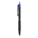 uni-ball 307 Gel Pen, Retractable, Fine 0.5 mm, Blue Ink, Black Barrel, Dozen (1947088)