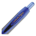 uni-ball 307 Gel Pen, Retractable, Fine 0.5 mm, Blue Ink, Black Barrel, Dozen (1947088)