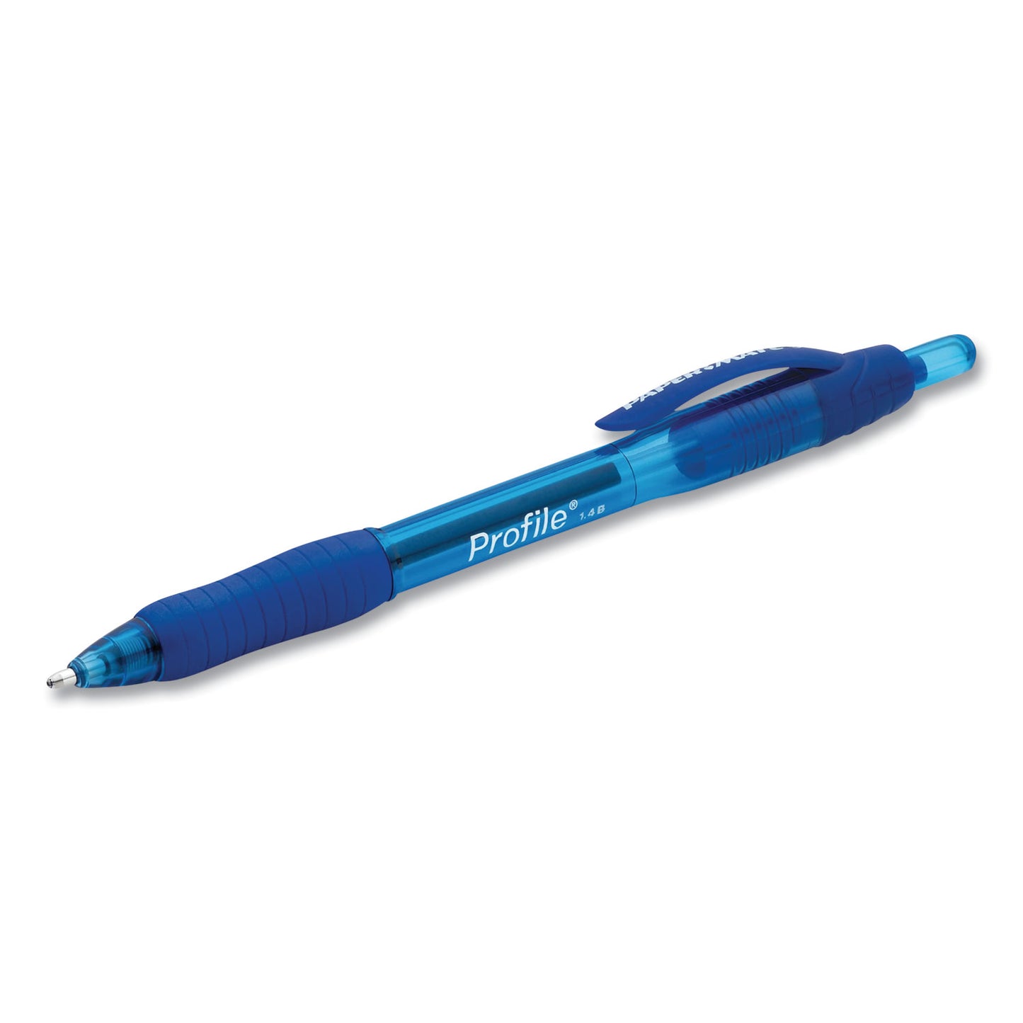 Paper Mate Profile Ballpoint Pen, Retractable, Bold 1.4 mm, Blue Ink, Translucent Blue Barrel, 36/Pack (2083008)