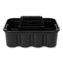 Rubbermaid Commercial Commercial Deluxe Carry Caddy, Eight Compartments, 15 x 7.4, Black (315488BLA)