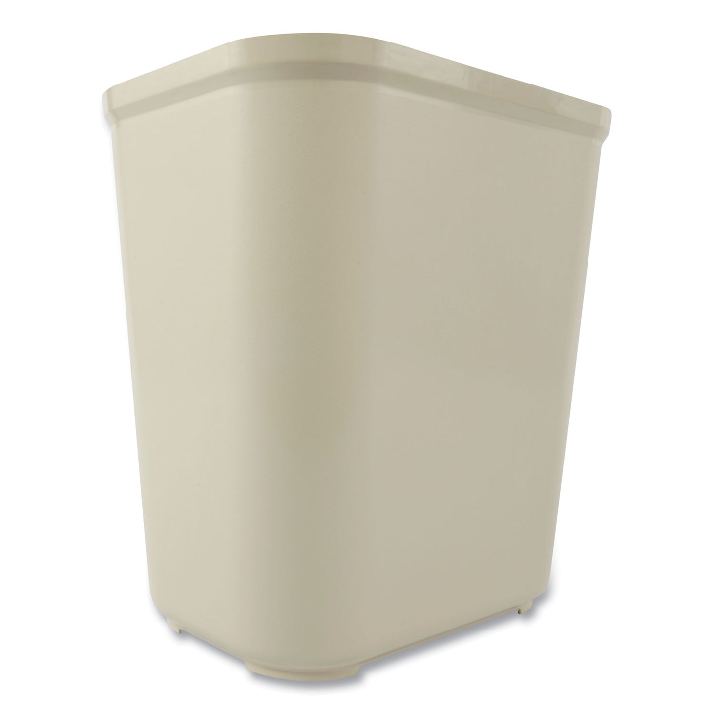 Rubbermaid Commercial Fiberglass Wastebasket, 7 gal, Fiberglass, Beige (254300BG)