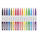 Paper Mate Flair Felt Tip Porous Point Pen, Stick, Bold 1.2 mm, Assorted Ink Colors, White Pearl Barrel, 16/Pack (2125413)