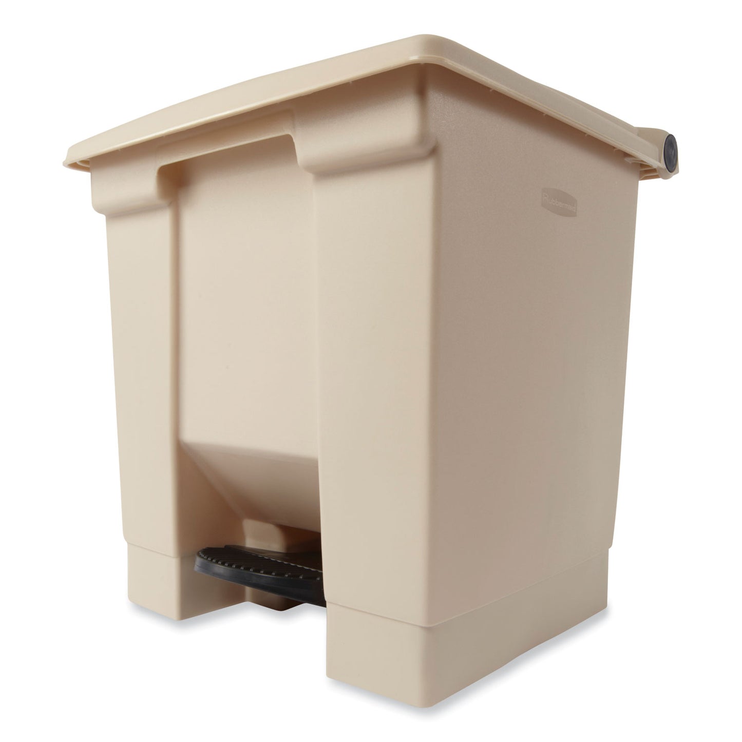 Rubbermaid Commercial Indoor Utility Step-On Waste Container, 8 gal, Plastic, Beige (6143BEI)