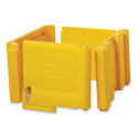 Locking Cabinet, For Rubbermaid Commercial Cleaning Carts, Yellow (6181YEL)