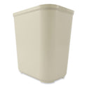 Rubbermaid Commercial Fiberglass Wastebasket, 7 gal, Fiberglass, Beige (254300BG)