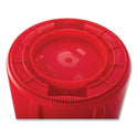 Rubbermaid Commercial Vented Round Brute Container, 32 gal, Plastic, Red (2632RED)