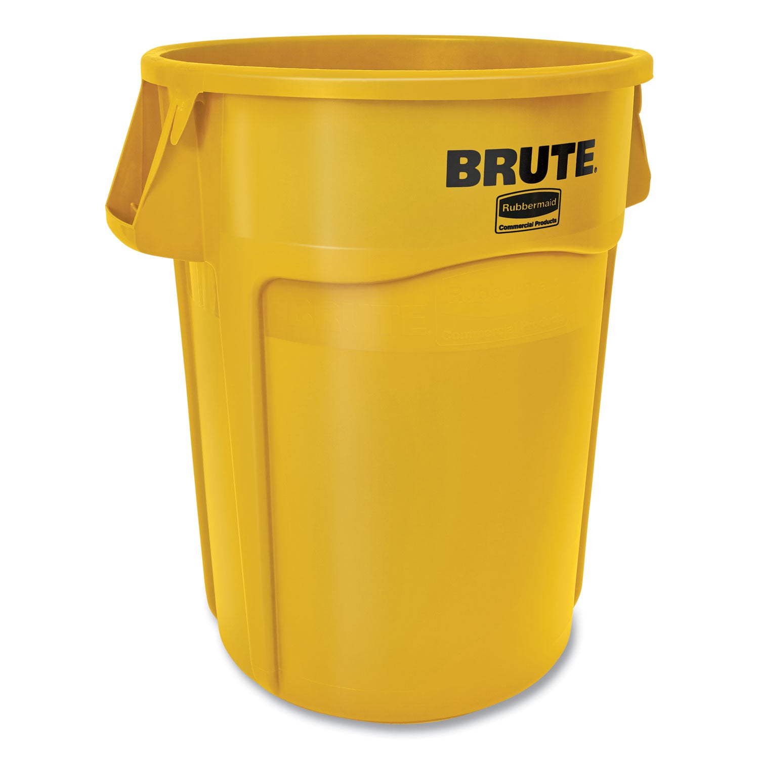 Rubbermaid Commercial Vented Round Brute Container, 44 gal, Plastic, Yellow (264360YEL)