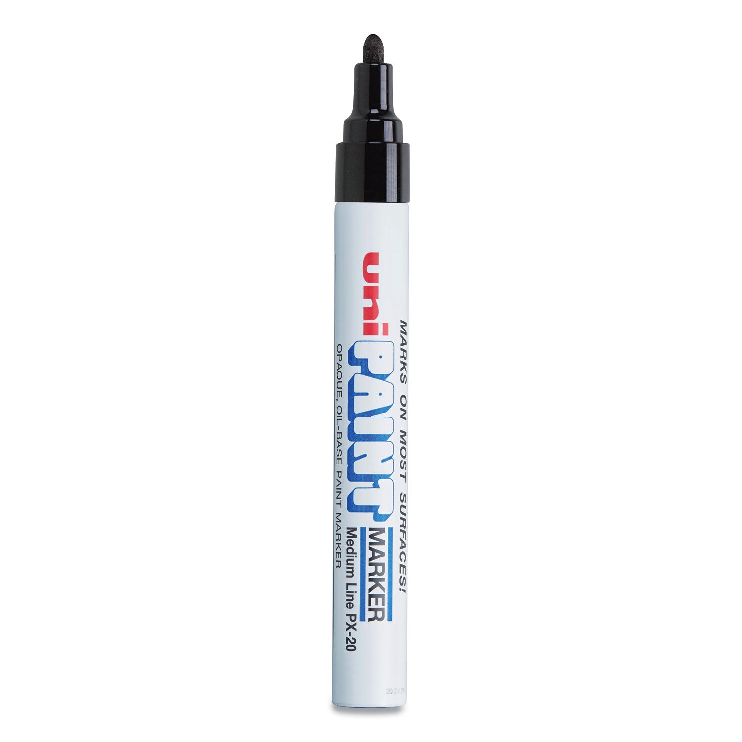 uni Paint Permanent Marker, Medium Bullet Tip, Black (63601)