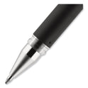 uni-ball 207 Impact Gel Pen, Stick, Bold 1 mm, Black Ink, Silver/Black Barrel (65800)