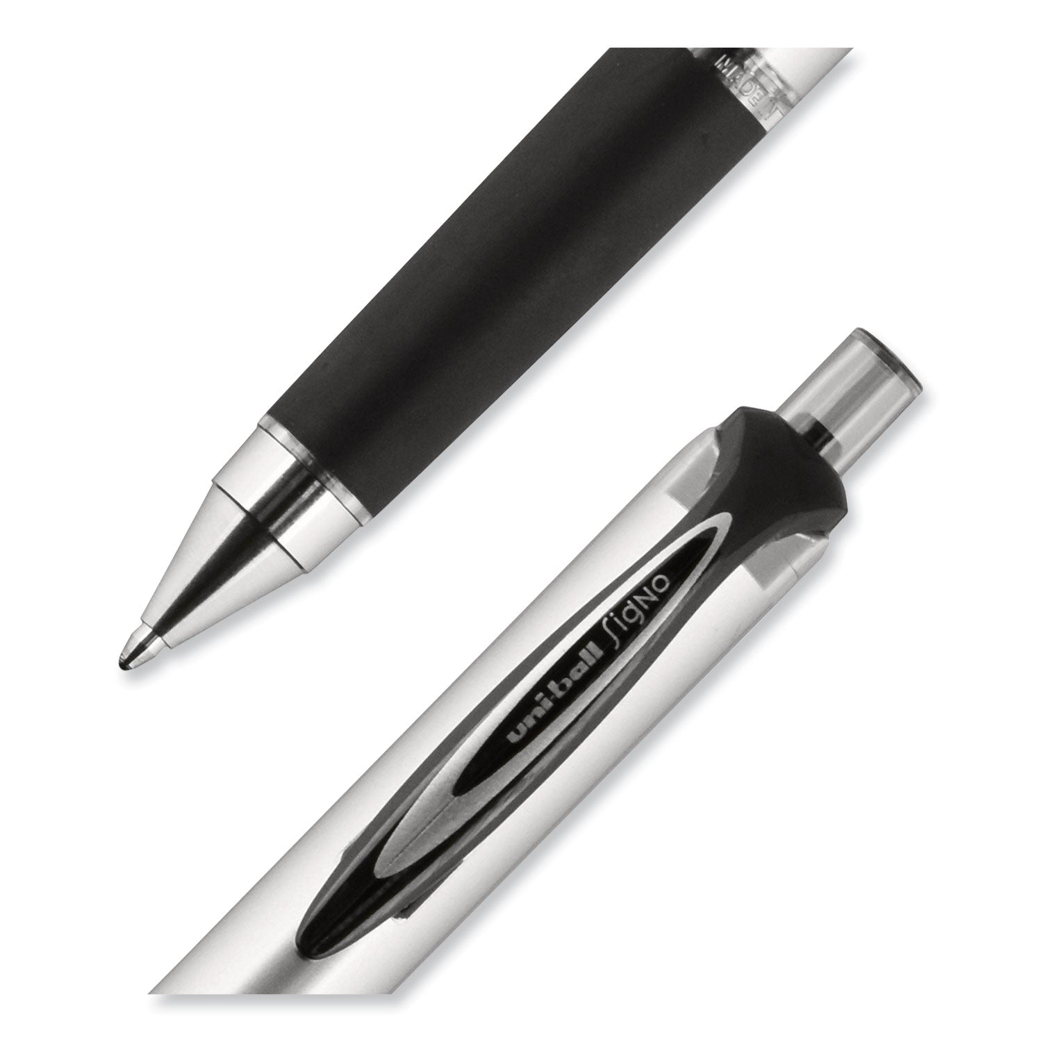 uni-ball 207 Impact Gel Pen, Retractable, Bold 1 mm, Black Ink, Black Barrel (65870)