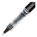 uni-ball VISION ELITE Hybrid Gel Pen, Stick, Extra-Fine 0.5 mm, Black Ink, Black/Clear Barrel (69000)