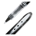 uni-ball VISION ELITE Hybrid Gel Pen, Stick, Extra-Fine 0.5 mm, Black Ink, Black/Clear Barrel (69000)