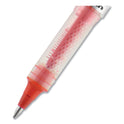 uni-ball VISION ELITE Hybrid Gel Pen, Stick, Bold 0.8 mm, Red Ink, White/Red/Clear Barrel (69023)