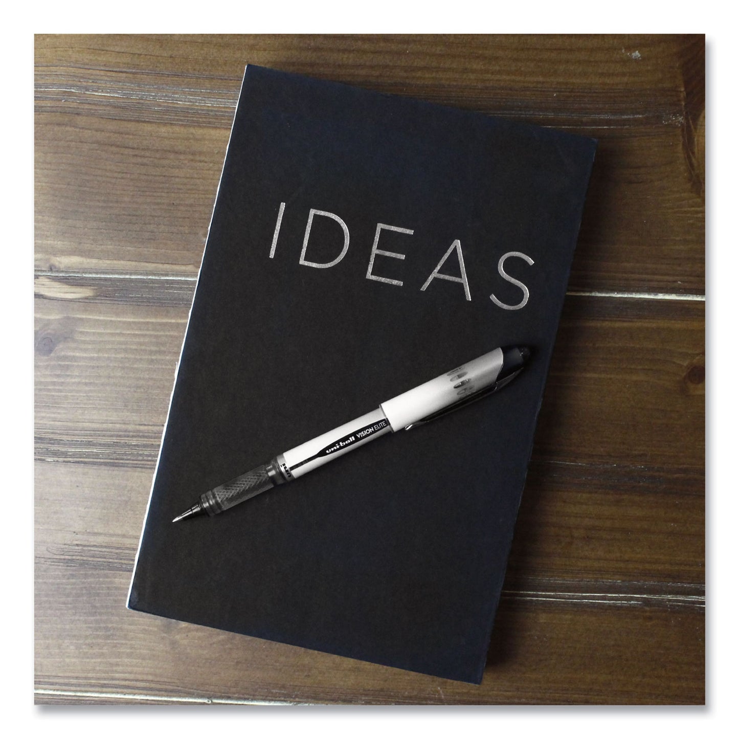 uni-ball VISION ELITE Hybrid Gel Pen, Stick, Bold 0.8 mm, Blue Ink, White/Blue/Clear Barrel (69024)