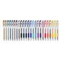 uni-ball Gel Pen, Stick, Assorted Sizes, Assorted Ink and Barrel Colors, 24/Pack (2004056)