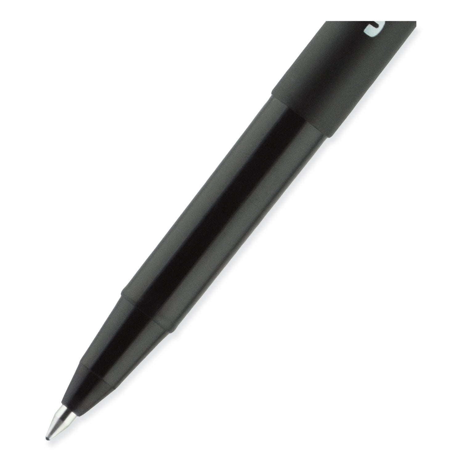 uni-ball ONYX Roller Ball Pen, Stick, Fine 0.7 mm, Black Ink, Black Barrel, 72/Pack (2013567)