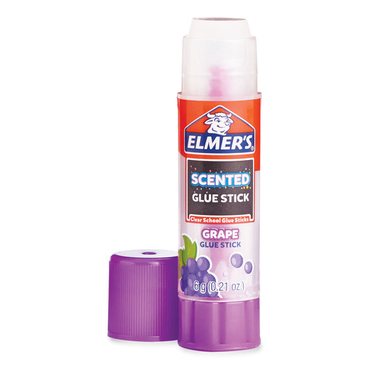 s Clear School Glue Stick, Scented, Assorted, 0.21 oz, Dries Clear, 30/Pack (2175692)