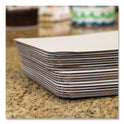SCT Bakery Bright White Cake Pad, Single Wall Pad, 1/4 Sheet, 10 x 14, White, Paper, 100/Bundle (1149)