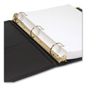 Samsill Classic Collection Ring Binder, 3 Rings, 1.5" Capacity, 11 x 8.5, Black (15150)