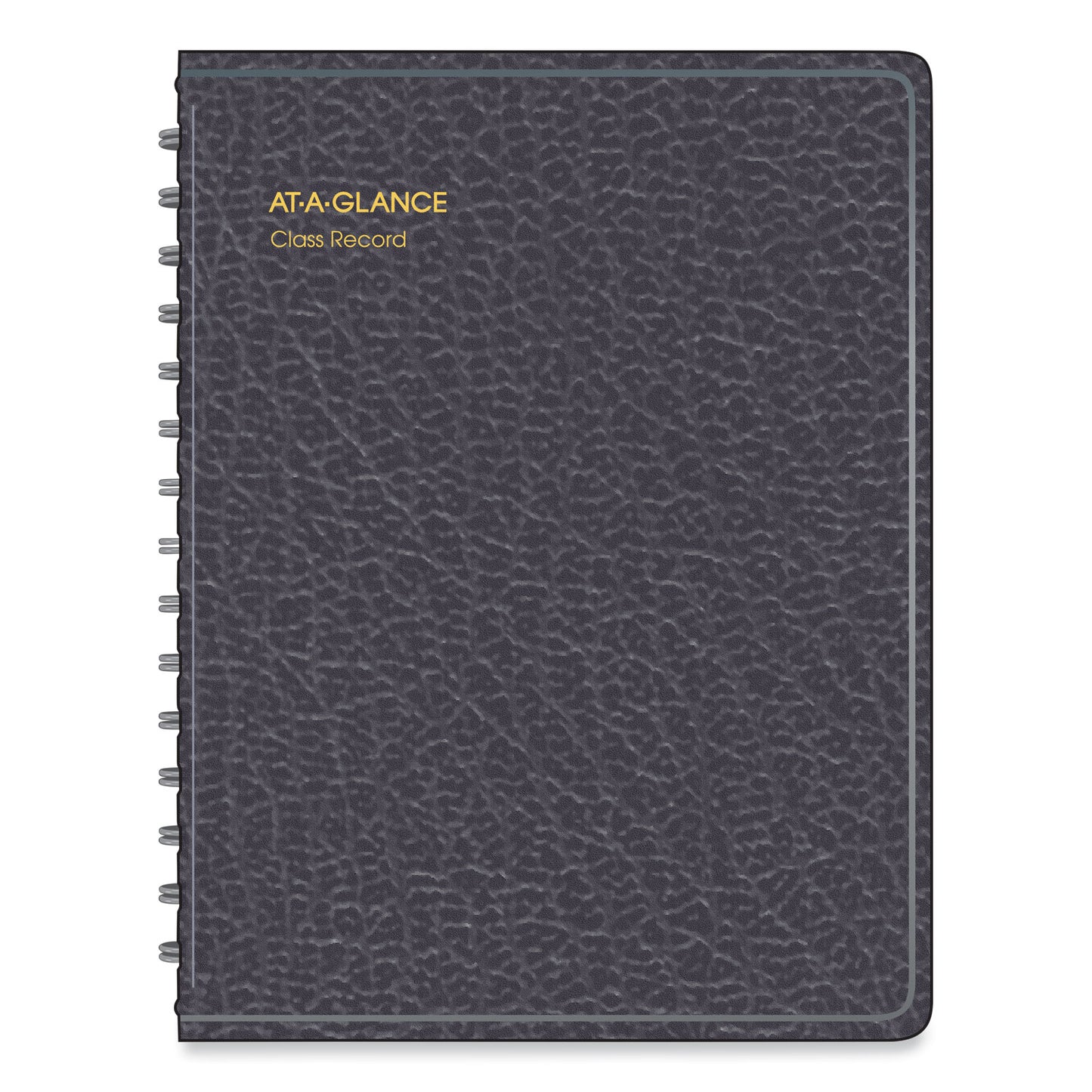 AT-A-GLANCE Undated Class Record Book, Nine to 10 Week Term: Two-Page Spread (35 Students), 10.88 x 8.25, Black Cover (8015005)