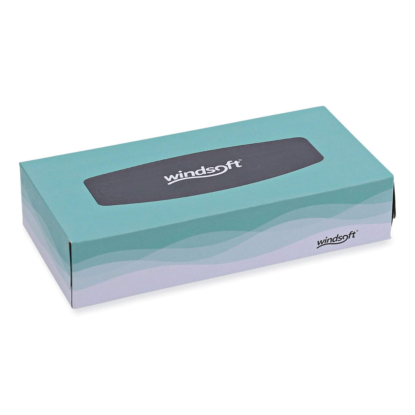 Windsoft Facial Tissue, 2 Ply, White, Flat Pop-Up Box, 100 Sheets/Box, 30 Boxes/Carton (2360)
