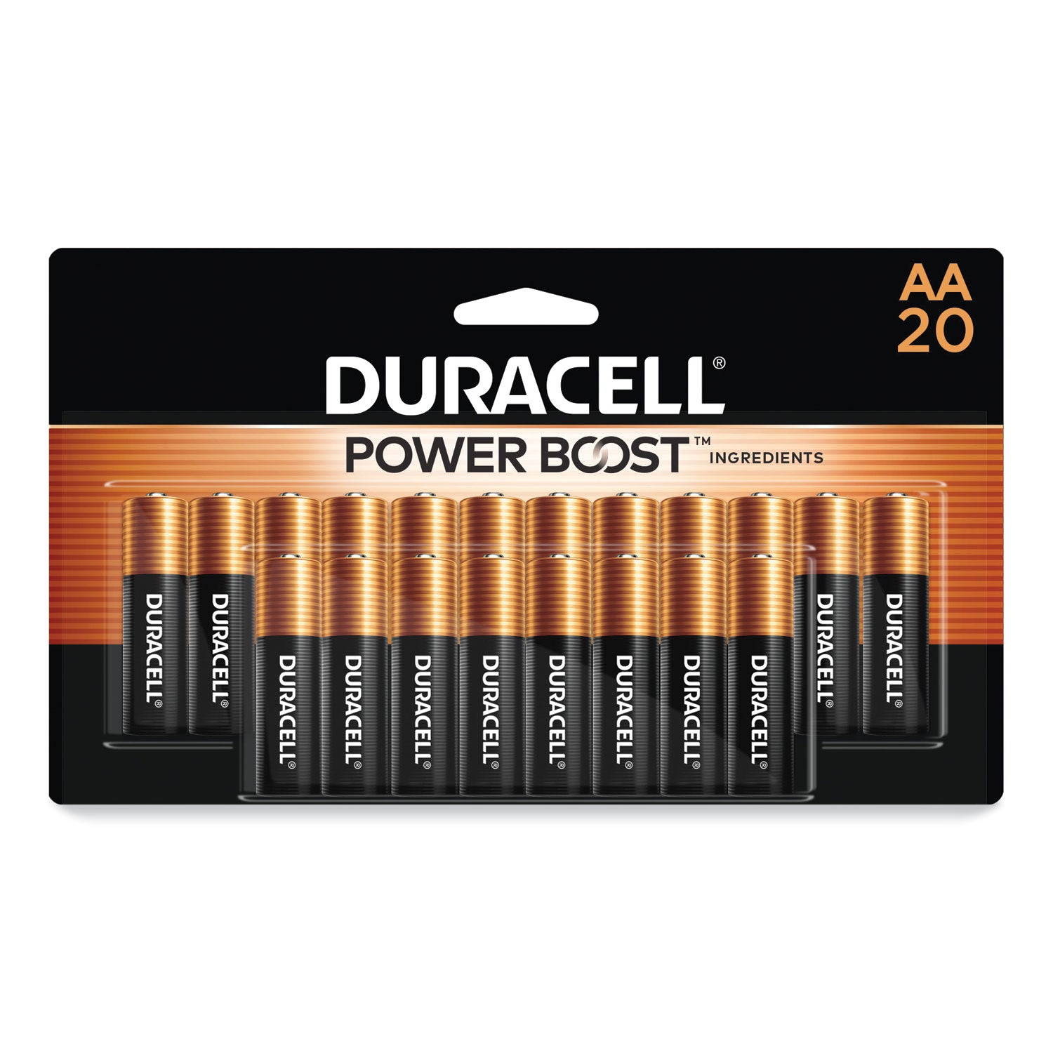 Duracell Power Boost CopperTop Alkaline AA Batteries, 20/Pack (MN1500B20Z)