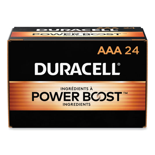 Duracell Power Boost CopperTop Alkaline AAA Batteries, 24/Box (MN2400B24000)