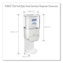 PURELL Push-Style Hand Sanitizer Dispenser, 1,200 mL, 5.25 x 8.56 x 12.13, White (502001)