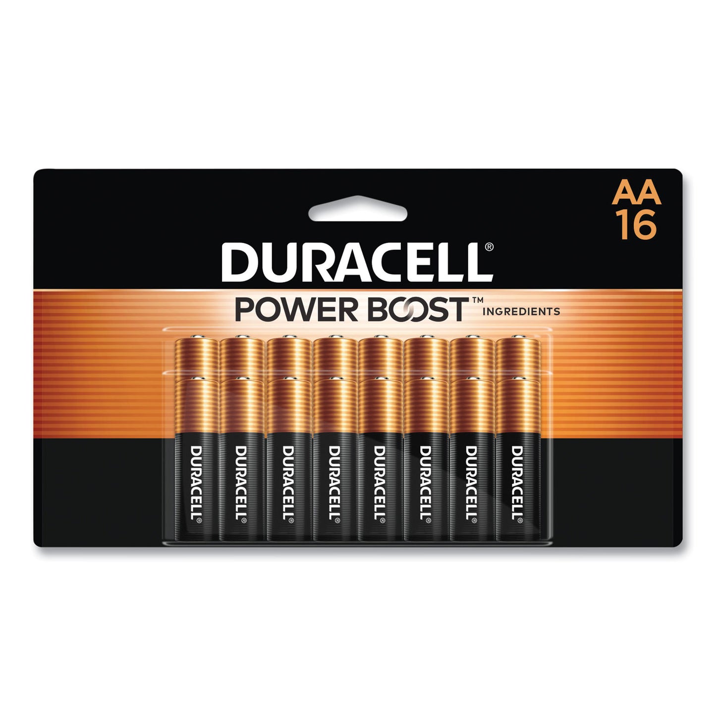 Duracell Power Boost CopperTop Alkaline AA Batteries, 16/Pack (MN1500B16Z)