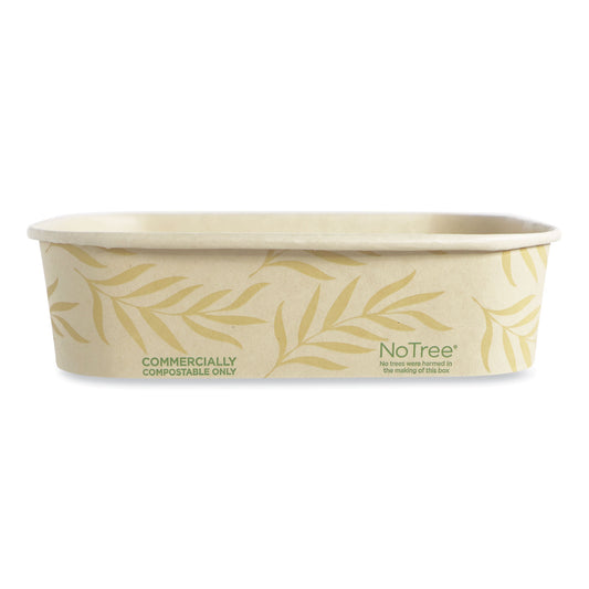 World Centric No Tree Rectangular Containers, 16 oz, 4.7 x 6.8 x 1.6, Natural, Sugarcane, 300/Carton (CTNT16)