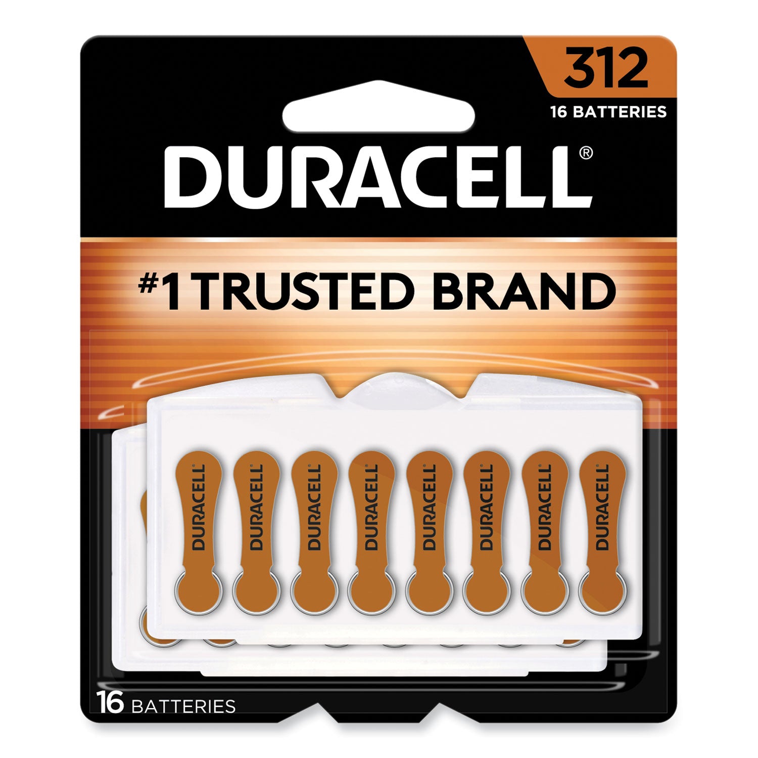 Duracell Hearing Aid Battery, #312, 16/Pack (DA312B16ZM09)