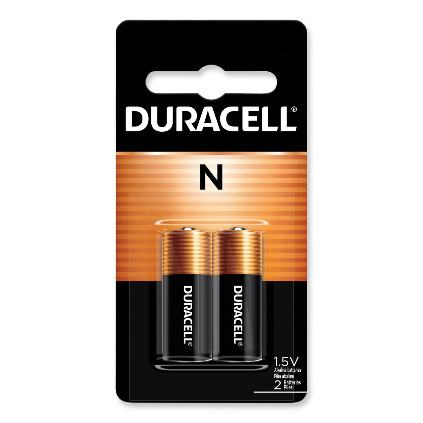 Duracell Specialty Alkaline Battery, N, 1.5 V, 2/Pack (MN9100B2PK)