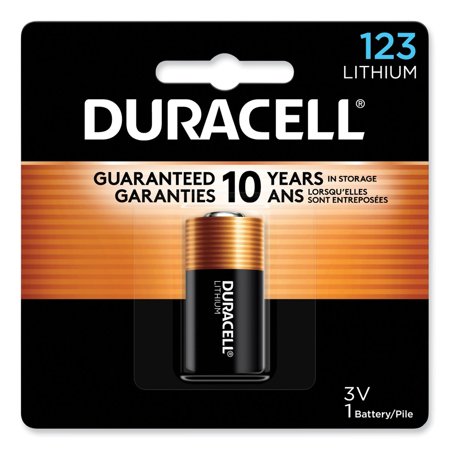 Duracell Specialty High-Power Lithium Battery, 123, 3 V (DL123ABPK)