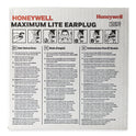 Howard Leight MAXIMUM Lite Single-Use Earplugs, Corded, 30NRR, Green, 100 Pairs (LPF30)