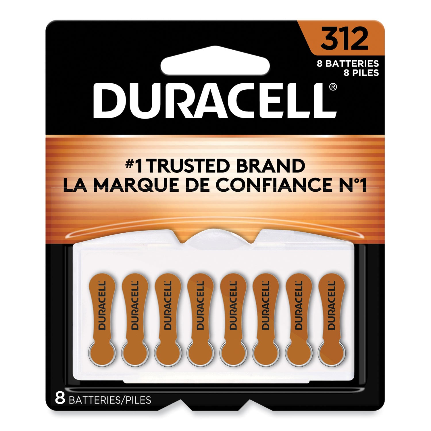 Duracell Hearing Aid Battery, #312, 8/Pack (DA312B8ZM09)