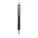 uni-ball Jetstream Retractable Hybrid Gel Pen, Bold 1 mm, Red Ink, Black/Silver/Red Barrel (73834)