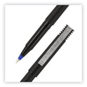 uni-ball Roller Ball Pen, Stick, Extra-Fine 0.5 mm, Blue Ink, Black/Blue Barrel, 72/Pack (2013566)