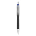 uni-ball Jetstream Retractable Hybrid Gel Pen, Bold 1 mm, Blue Ink, Black/Silver/Blue Barrel (73833)