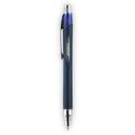 uni-ball Jetstream Retractable Hybrid Gel Pen, Bold 1 mm, Blue Ink, Black/Silver/Blue Barrel (73833)