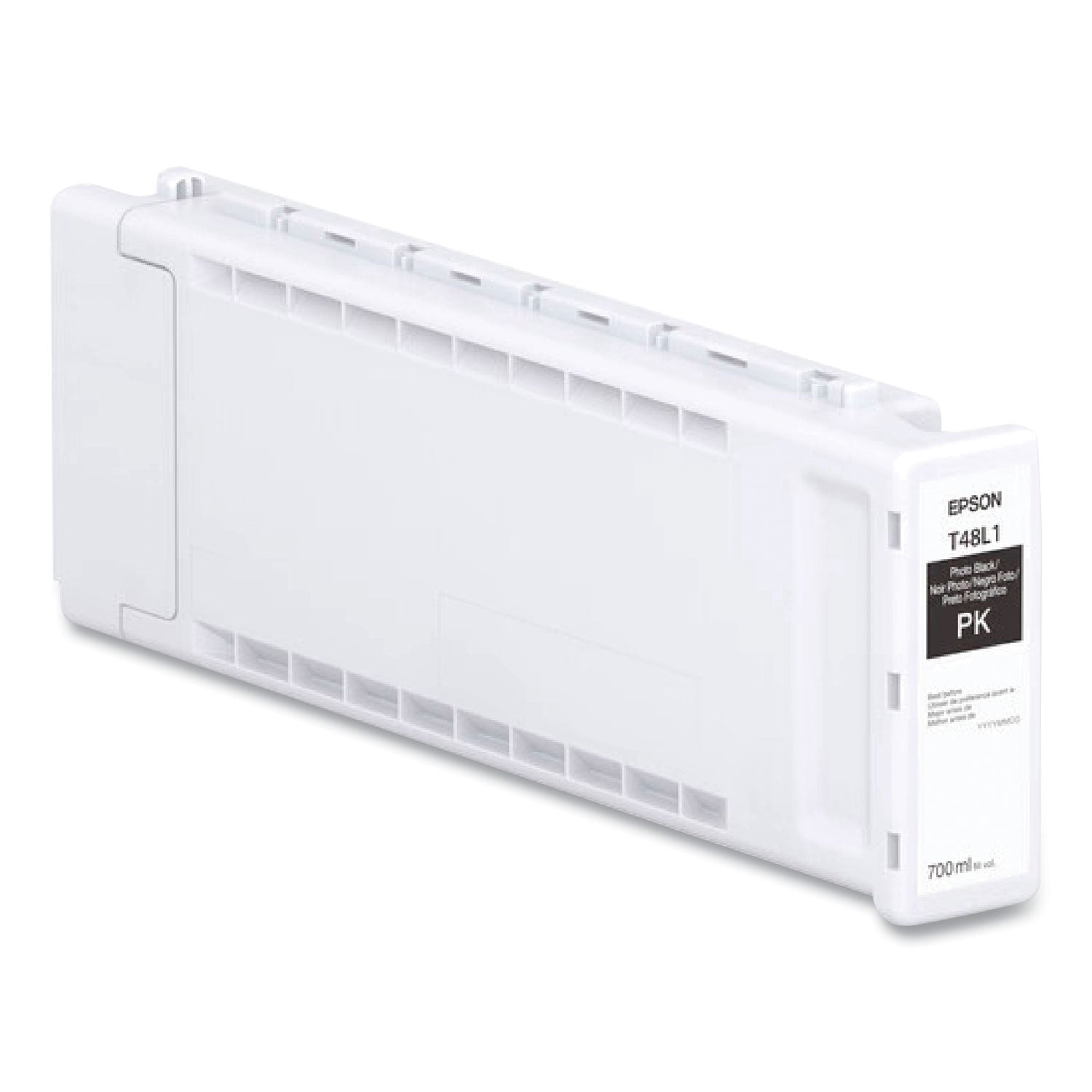 Epson T48L120 (T48L) UltraChrome PRO6 High-Yield Ink, 700 mL, Photo Black