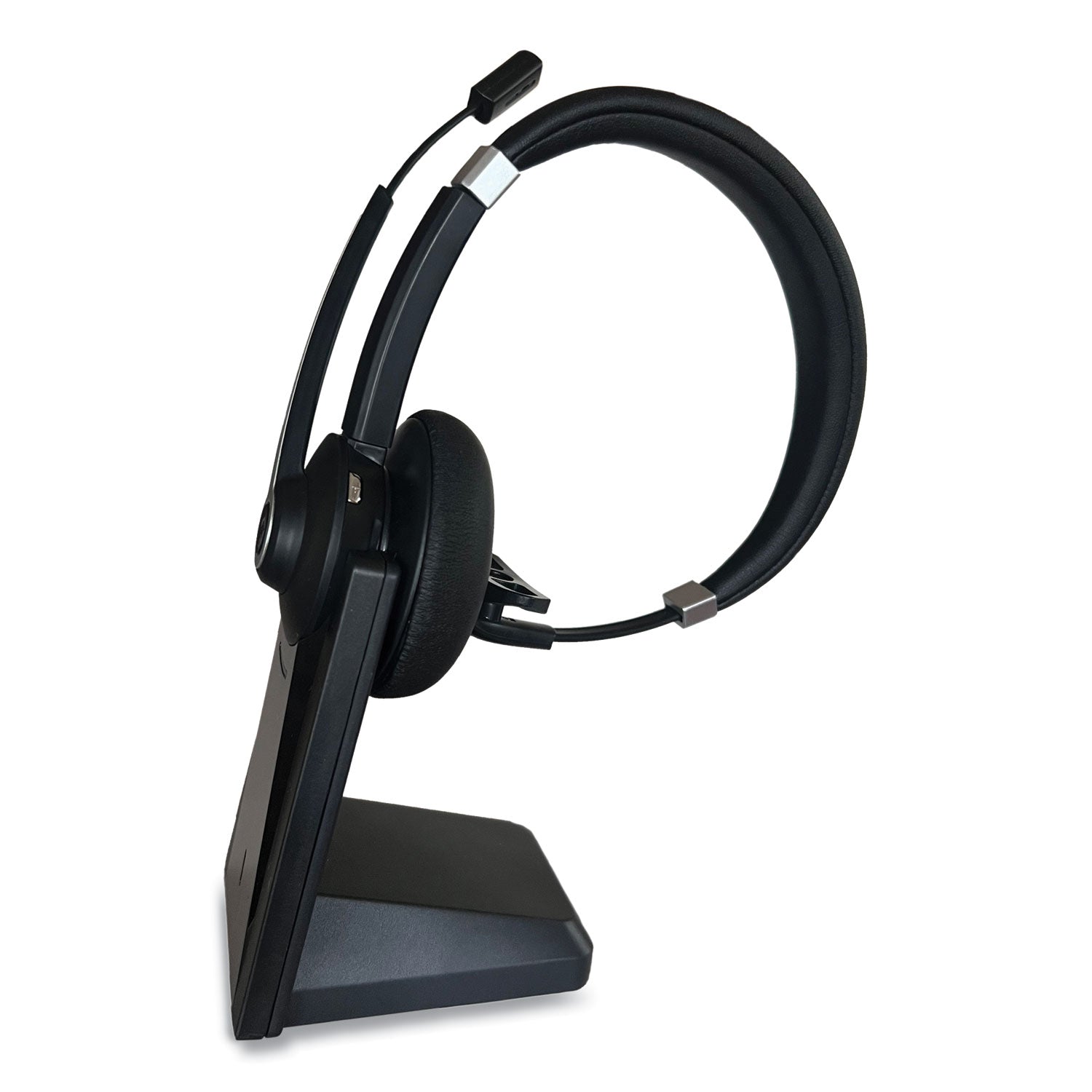 Innovera IVR70002 Monaural Over The Head Bluetooth Headset, Black/Silver