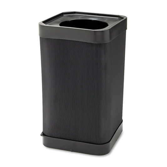 Safco At-Your-Disposal Top-Open Receptacle, 38 gal, Polyethylene, Black (9790BL)