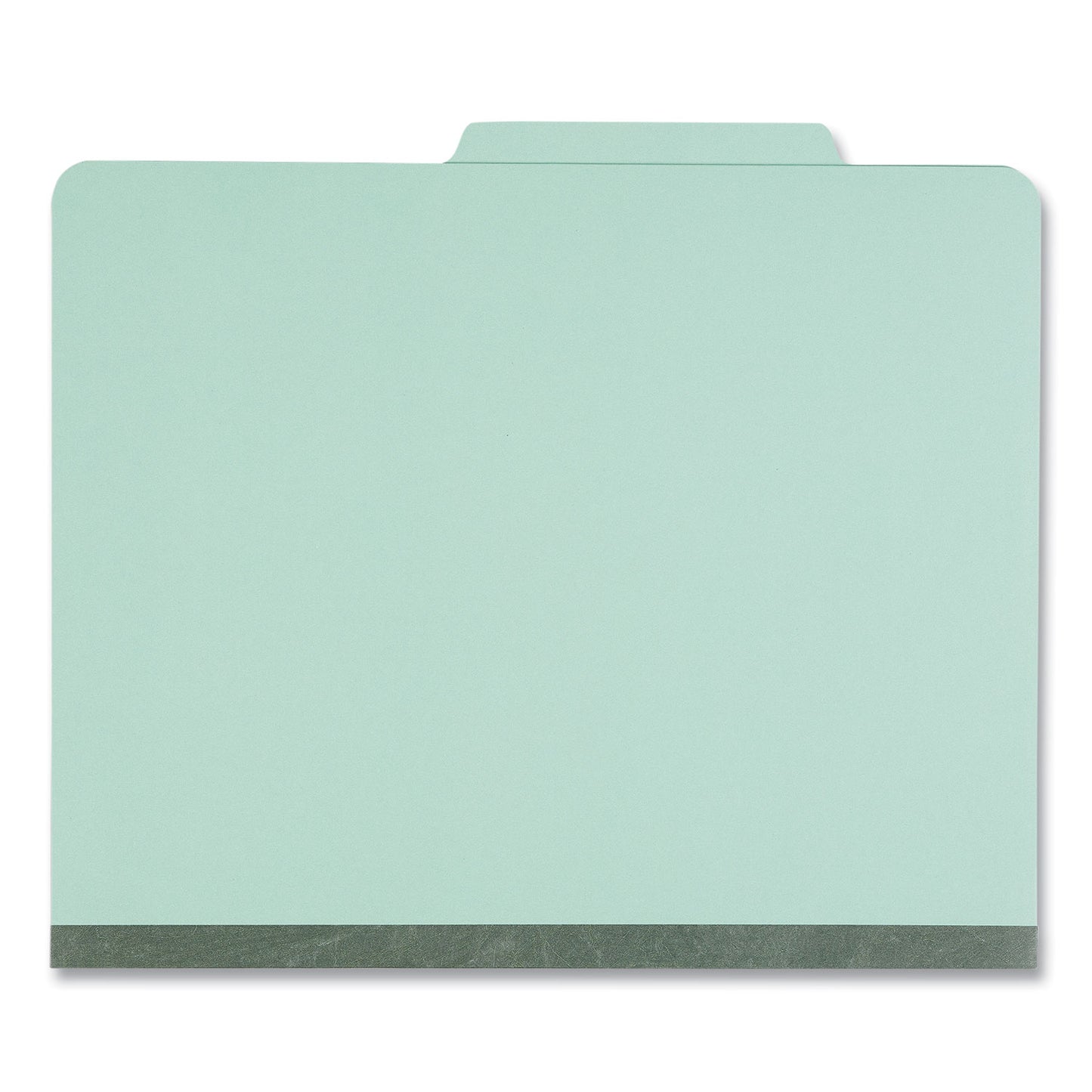 Universal Six-Section Classification Folders, Heavy-Duty Pressboard Cover, 2 Dividers, 6 Fasteners, Letter Size, Light Green, 20/Box (10407)