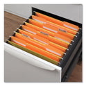 Universal Deluxe Colored Top Tab File Folders, 1/3-Cut Tabs: Assorted, Letter Size, Orange/Light Orange, 100/Box (10507)