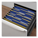 Universal Reinforced Top-Tab File Folders, 1/3-Cut Tabs: Assorted, Letter Size, 1" Expansion, Blue, 100/Box (16161)