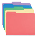 Universal Reinforced Top-Tab File Folders, 1/3-Cut Tabs: Assorted, Letter Size, 1" Expansion, Assorted Colors, 100/Box (16166)